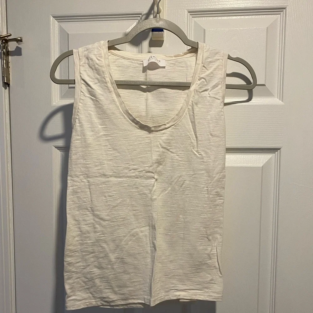 EVERLANE The Beach Tank in Bone - Picture 2 of 2